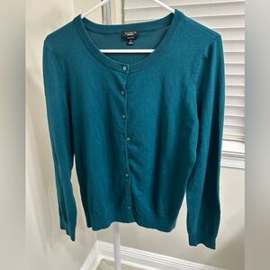 Talbots Teal Knit Sweater, M
